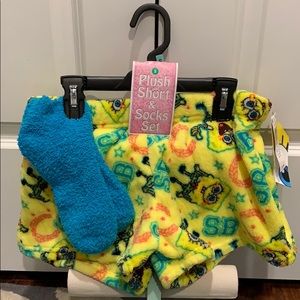Spongebob Squarepants Shorts&Socks Set NWT